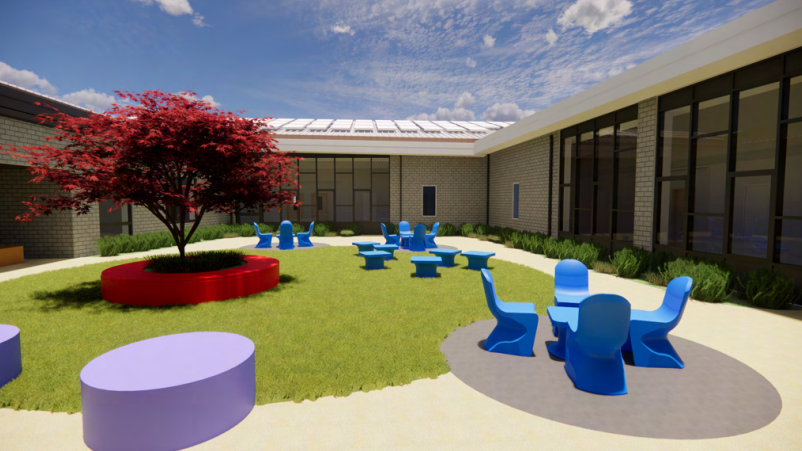Outside space at PHC - artist impression