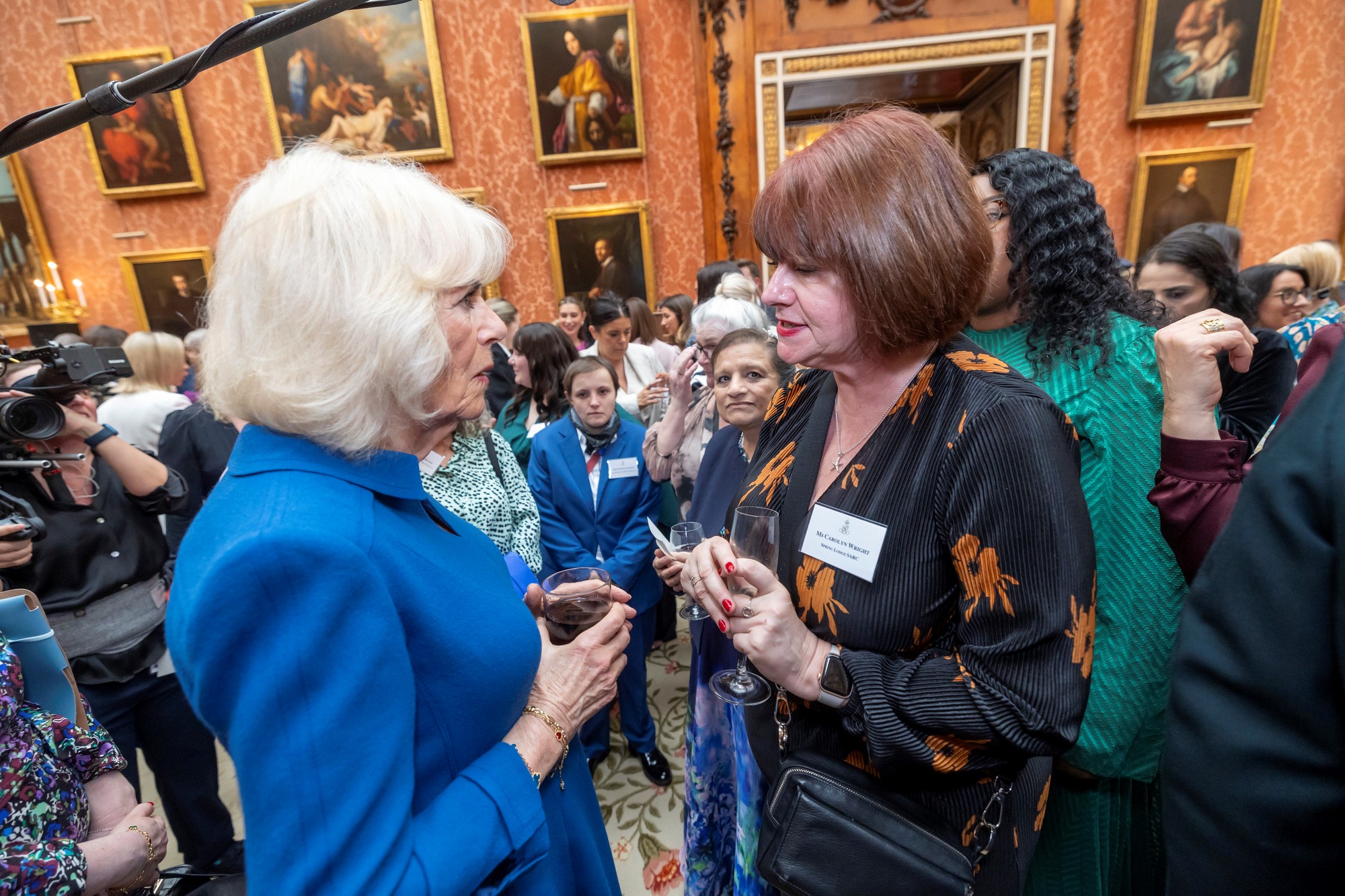 Carolyn Wright meeting Her Majesty The Queen