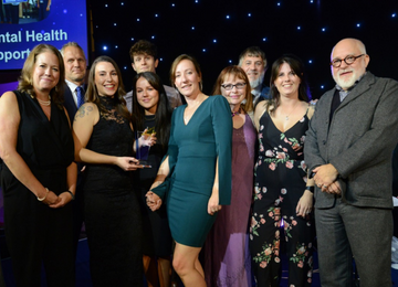 Mental Health Support Team Working Together Award winners