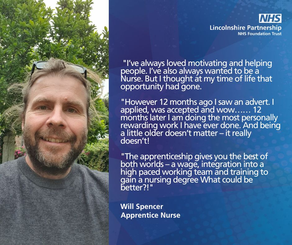 Will Spencer explains why he is an apprentice at LPFT