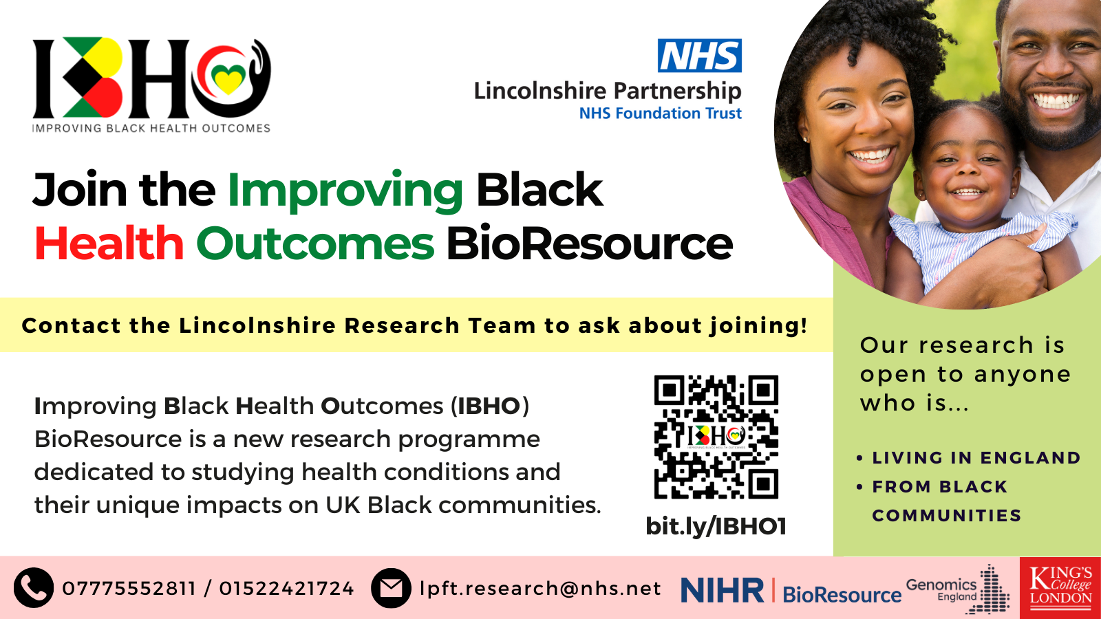 Lincolnshire IBHO research graphic