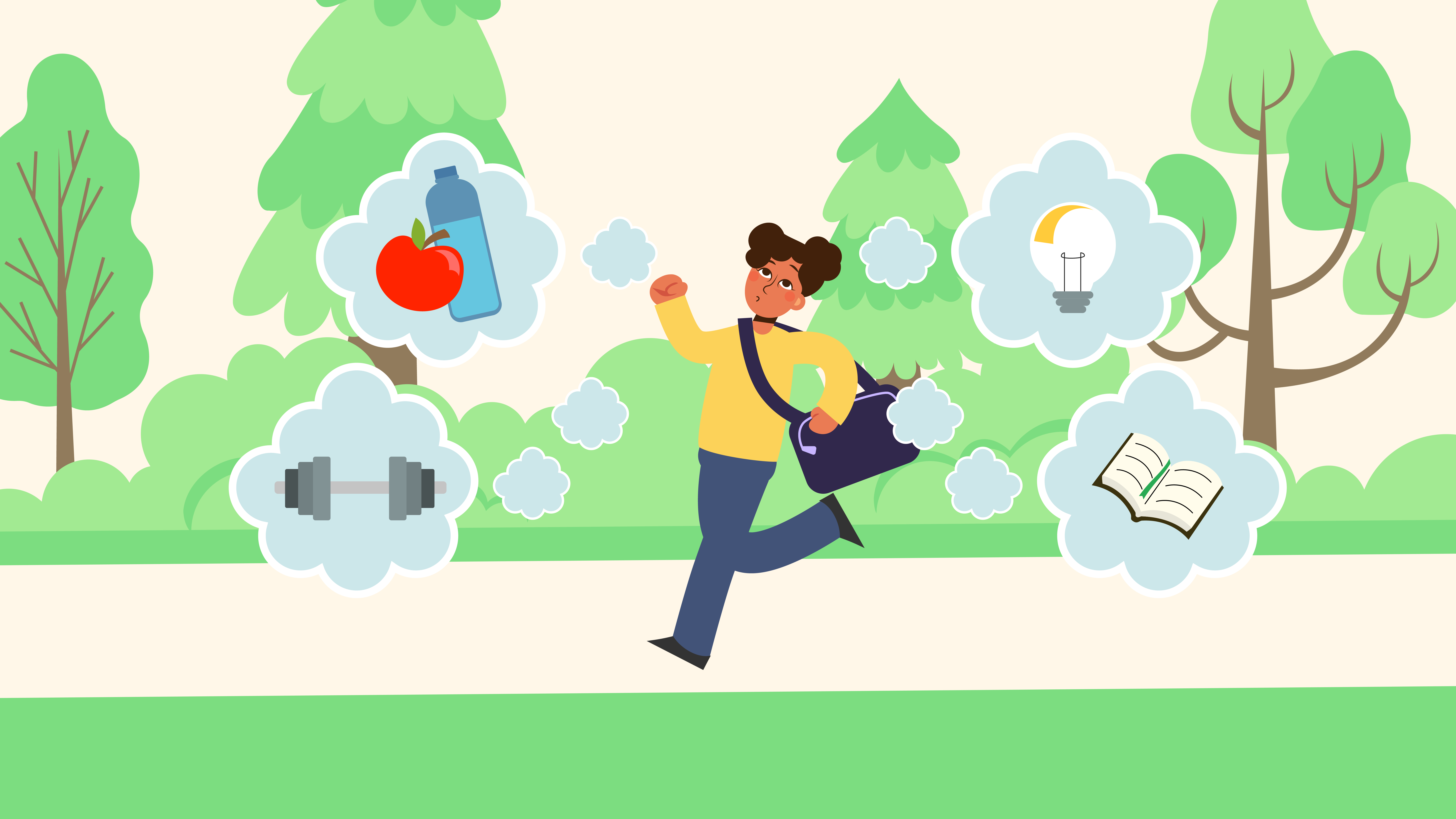 Person running outside