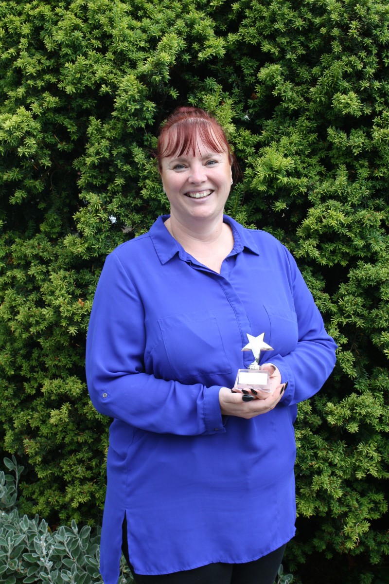 Claire Ryan with her LPFT Heroes award